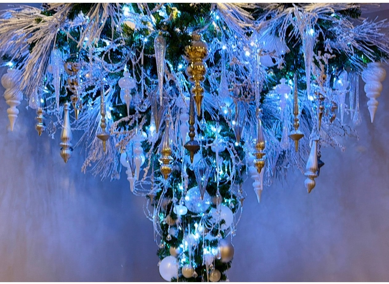 Crystal chandelier tree — third angle